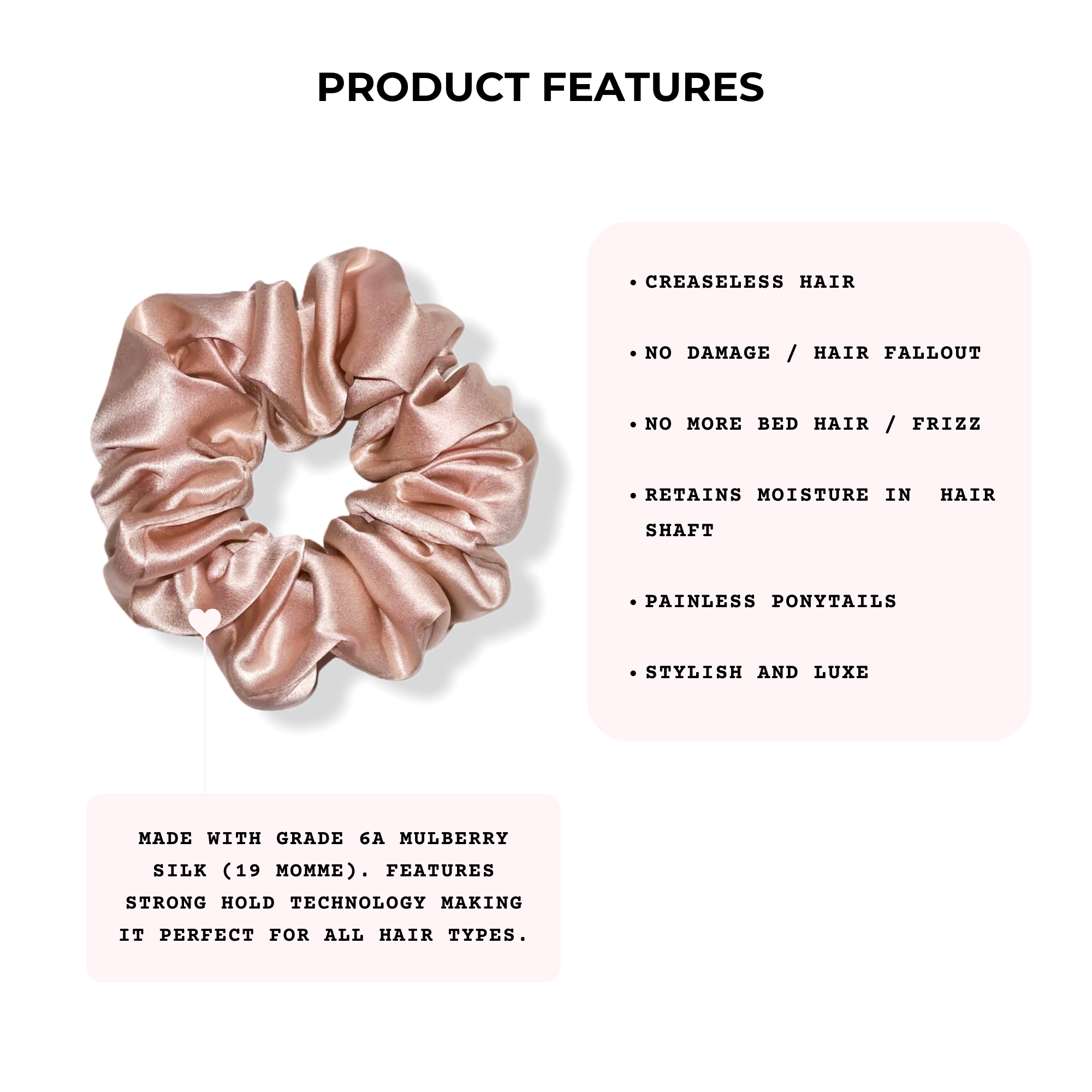 Large Silk Scrunchie - Silknlove