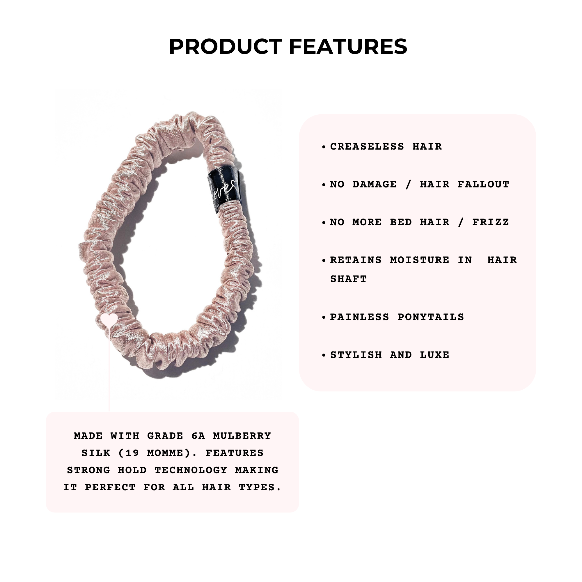 Neutral Skinny Silk Scrunchie Set - Silknlove