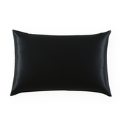 Black Standard Silk Pillowcase - Silknlove