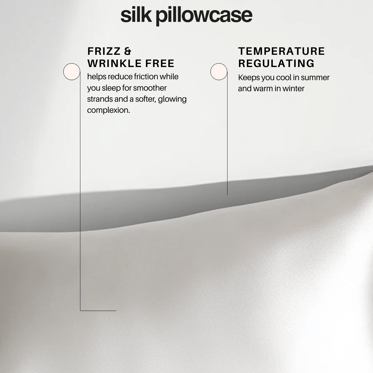 Champagne Queen Silk Pillowcase - Silknlove