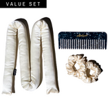 Silk Heatless Curler & Essential Comb Set