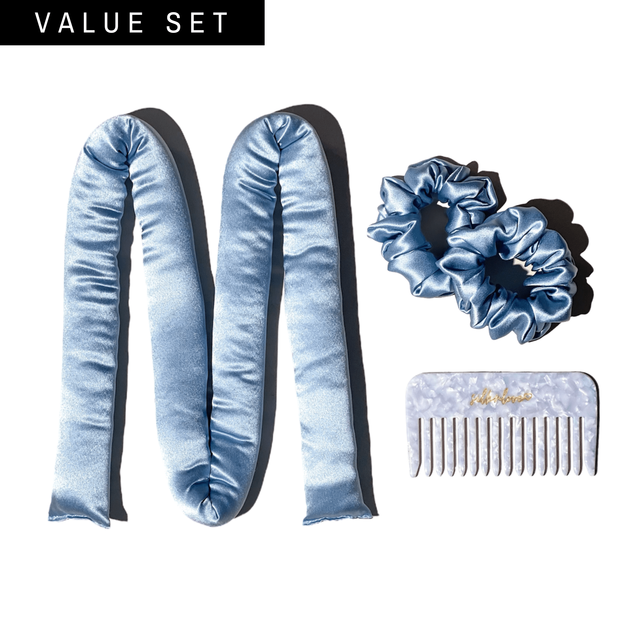 Silk Heatless Curler & Pocket Essential Comb Set - Silknlove