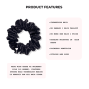 Black Silk Scrunchie Set - Silknlove