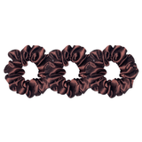Chocolate Midi Silk Scrunchie Set