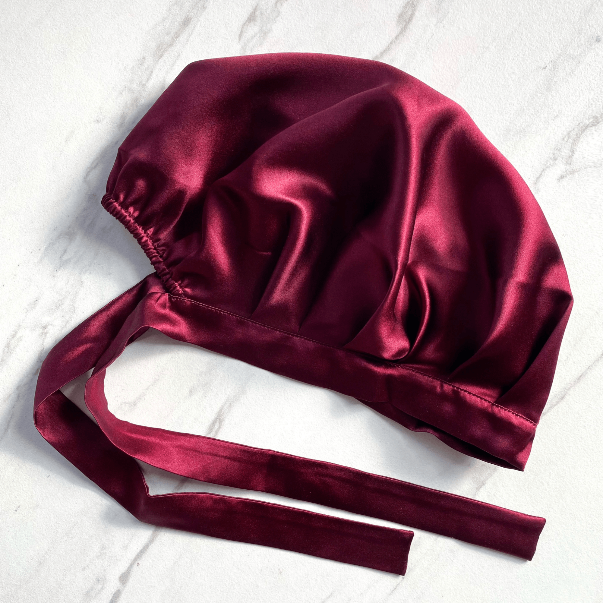Silknlove Co. Pure Silk Hair Bonnet | Sleep Hair Bonnet | Silk Night Cap | Silknlove Bordeaux