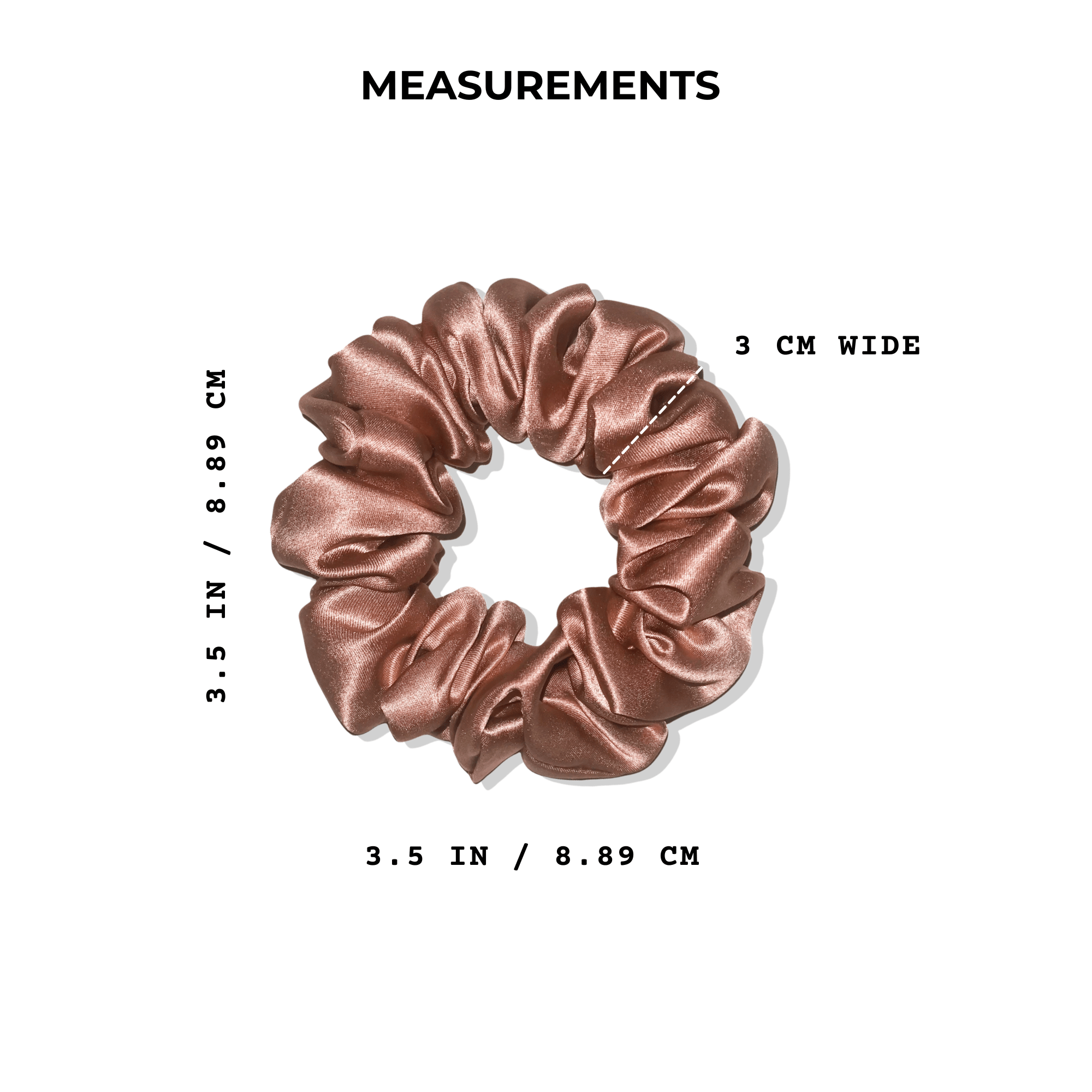 Rose Gold Leopard Midi Silk Scrunchie Set - Silknlove