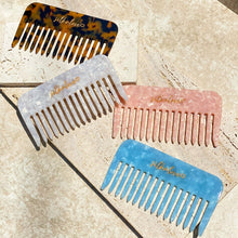 Load image into Gallery viewer, Wide Tooth Hair Comb, Wide Tooth Comb, wide comb, wide comb, best wide tooth comb, big tooth comb, large tooth comb, wide comb brush, extra wide tooth comb, wide comb for curly hair, wide hair comb, detangling comb, shower comb, comb for curly hair, pocket comb, wet brush, best hair comb
